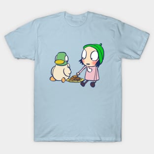 sarah and duck sharing cookies / children's cartoon T-Shirt